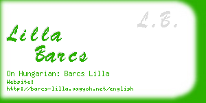 lilla barcs business card